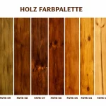 Holzfarbpalette mit 9 Farben zur Auswahl für Gastronomie Stühle und Tische kaufen