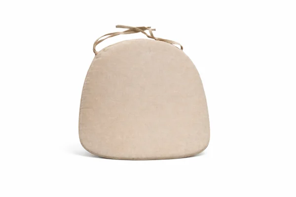 Draufsicht Leinen Sitzpolster beige kaufen für Gastronomie, Hochzeit und Eventstühle