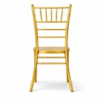 Rückansicht Chiavari Stuhl gold aus Kunststoff kaufen für Hochzeit, Bankett und Eventeinsatz