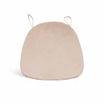 Draufsicht Velvet Sitzpolster beige kaufen für Gastronomie, Hochzeit und Eventstühle